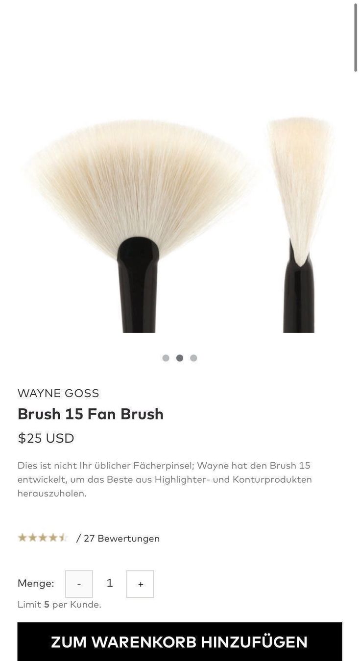 Soins du visage: Wayne Goss Brush 15 Fan, neuwertig – Neuf (Voir description) à Zürich par deruja 4