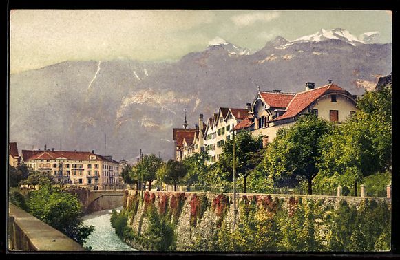 Cartes postales: AK Chur, Plessurquai – D'occasion à Berlin par bartko-reher