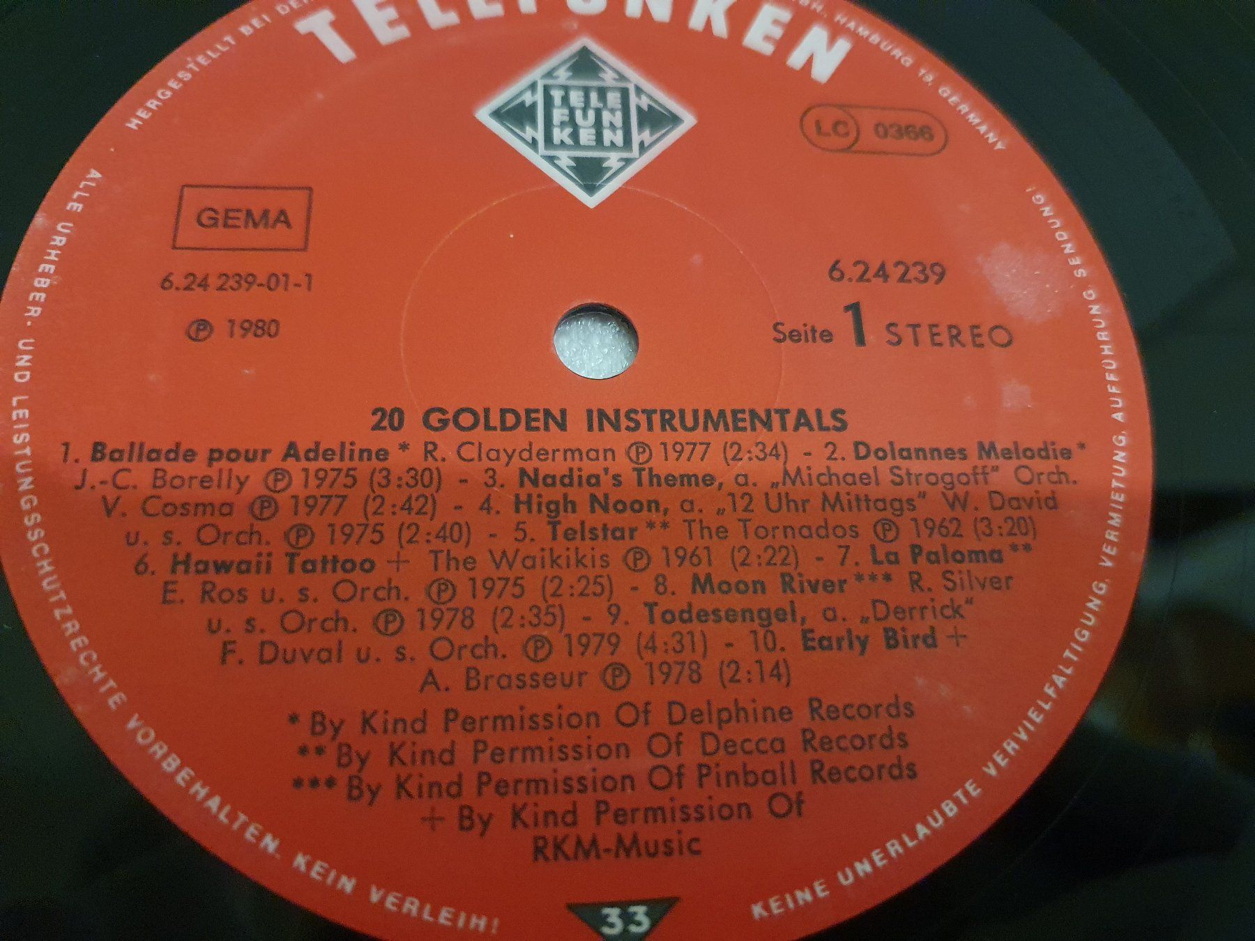 Dischi in vinile: 20 Golden Instrumentals – Usato da Uster venduto da Vinyl-Leidenschaft 3