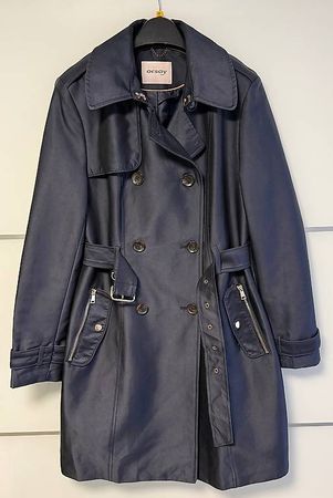 Orsay dunkelblauer Trenchcoat Groesse 36/38