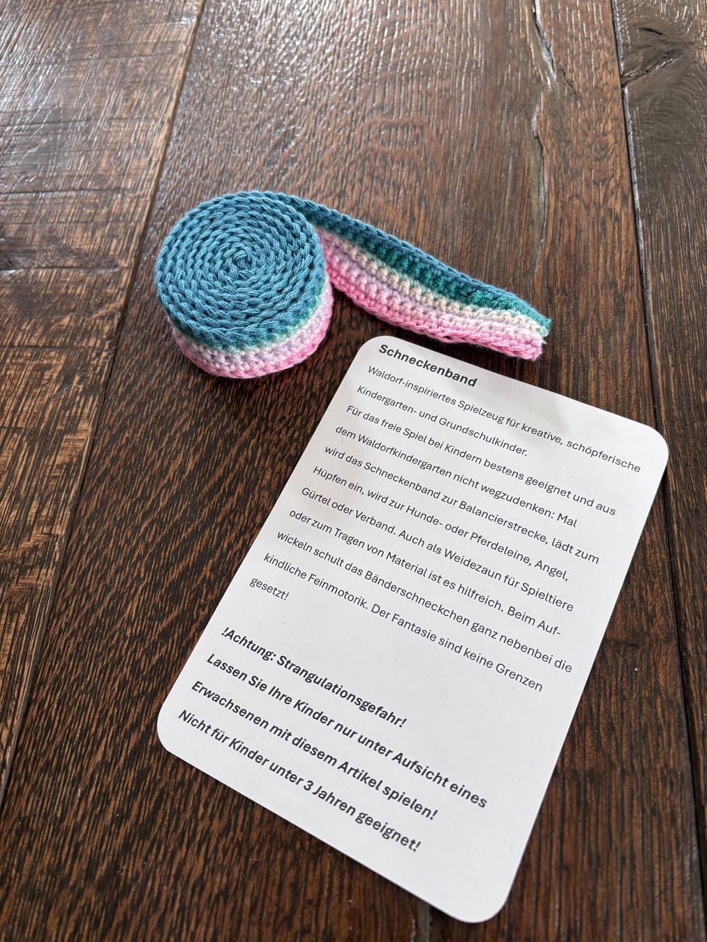 Giocattoli: Schneckenband Handmade – Nuovo (secondo la descrizione) da St. Niklaus VS venduto da loumonrohandmade