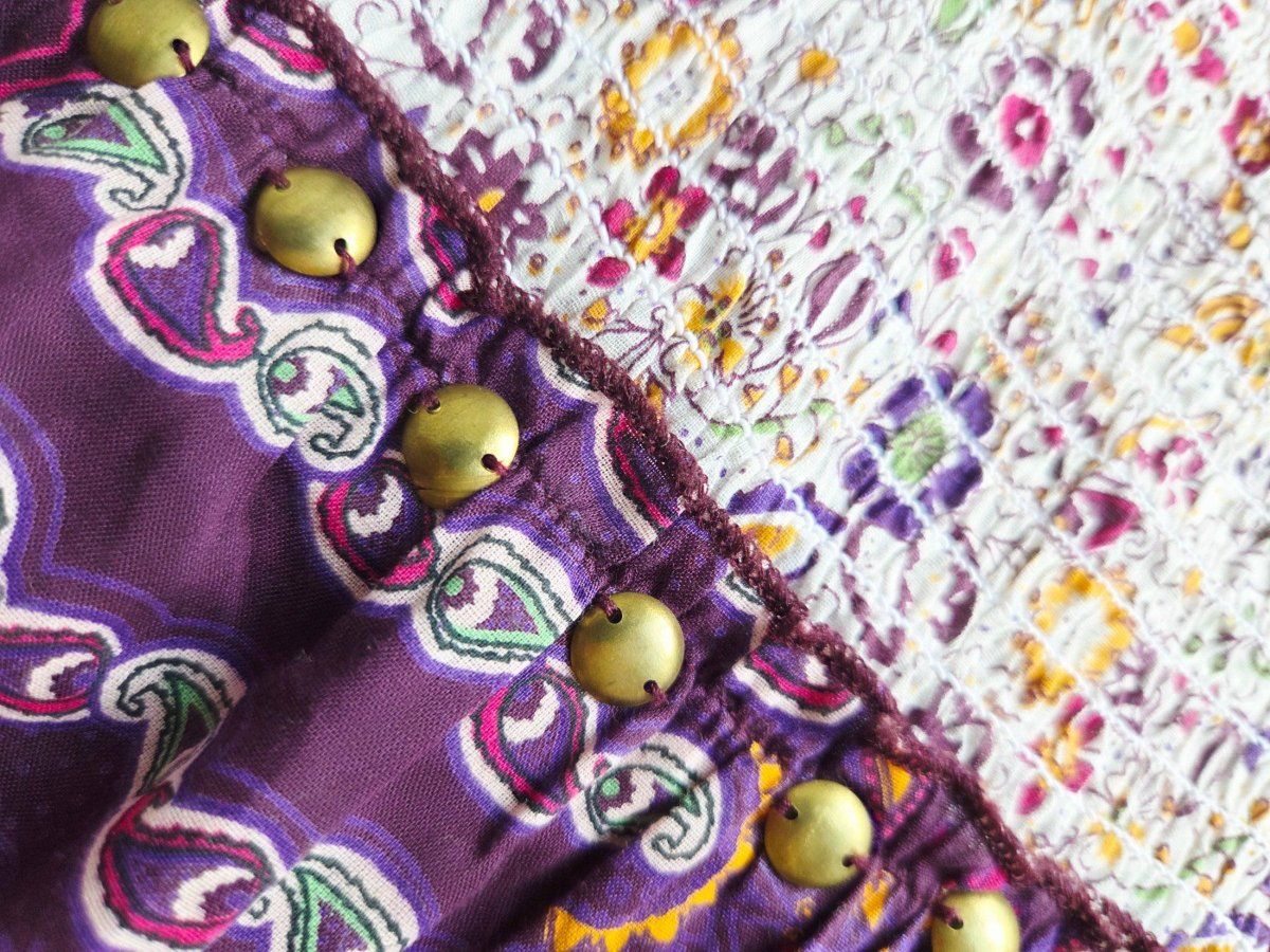 Kleider: Maxikleid Boho Lila Gr. 34 Baumwolle – Neu (gemäss Beschreibung) aus Fully von VaneaSelection 6