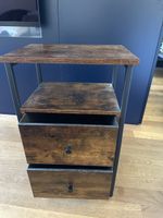 Beistelltisch Holzoptik mit Schubladen und Fach neu