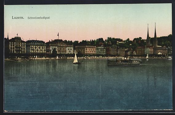 Cartes postales: AK Luzern, Schweizerhofquai – D'occasion à Berlin par bartko-reher