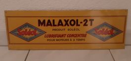 Altes Blechschild MALAXOL 2T Motor Oel plaque tôle