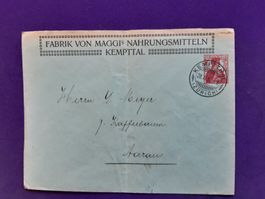 alter Brief von KEMPTTl nach AARAU 1912