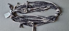 Collier sautoir multi-rangs FAIT MAIN pièce unique coton