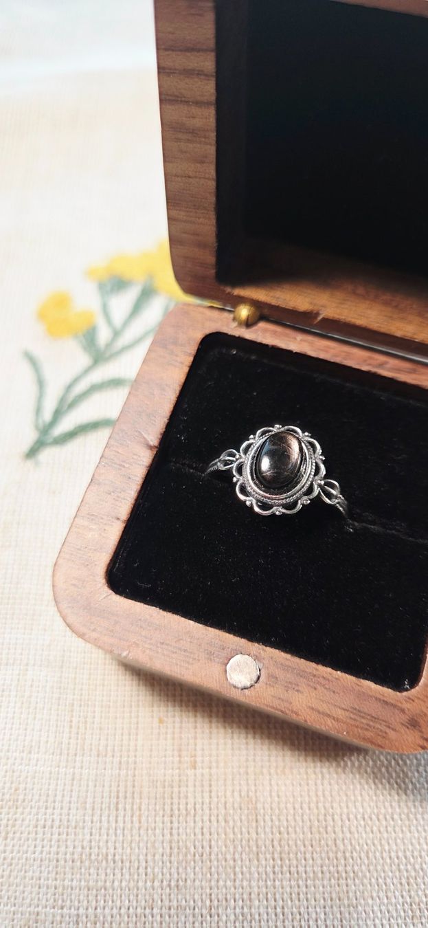 Anelli: NEW - S925 Hypersthene Ring (Adjustable) – Nuovo (secondo la descrizione) da Zürich venduto da cin_wcf6 4
