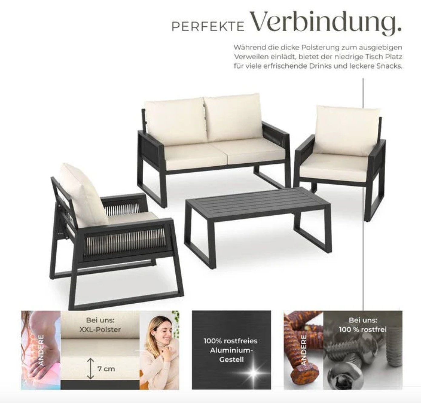 Divani: Garten-Lounge Set Captive - Gratis Versand – Nuovo e nell'imballaggio originale da Kleinwangen venduto da meinwarenkorb.ch 2