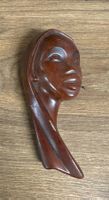 Afrikanische Holzskulptur Wanddeko Vintage