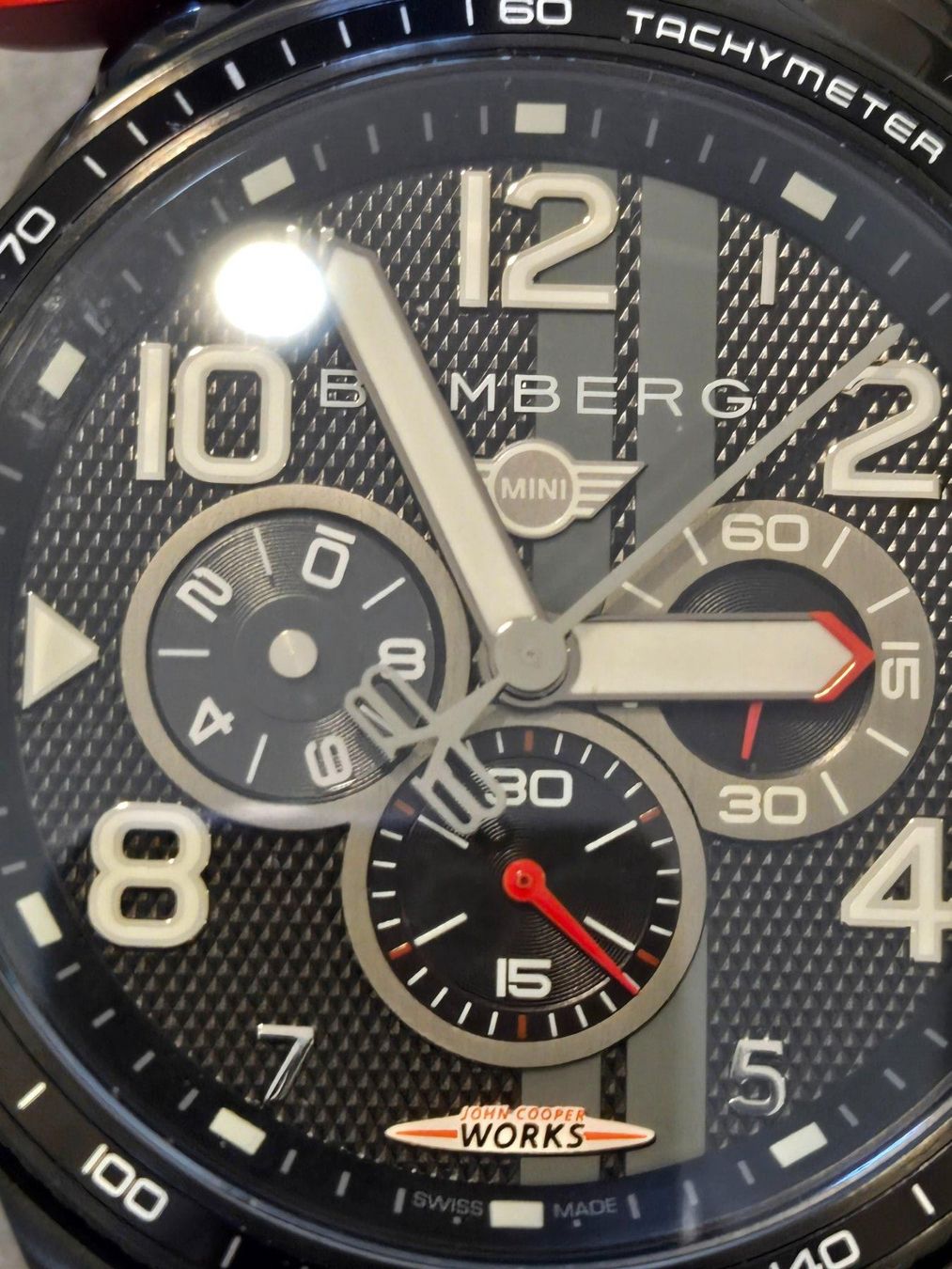 Bomberg Orologi: Mini Cooper Works Uhr von Bomberg – Nuovo (secondo la descrizione) da Chabrey venduto da Horology 2