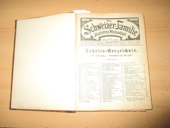 Libri: Schweizer Illustrierte Nov. 1905 - Nov. 1906 – Usato da Flims - Dorf venduto da Stagediver