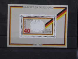 BRD 1974 25 Jahre Bundesrepublik Block 10 **
