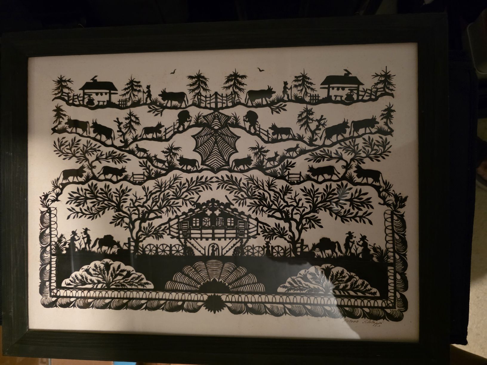 Grafiken & Lithographien: Original Scherenschnitt  – Gebraucht aus Belp von Megagamer