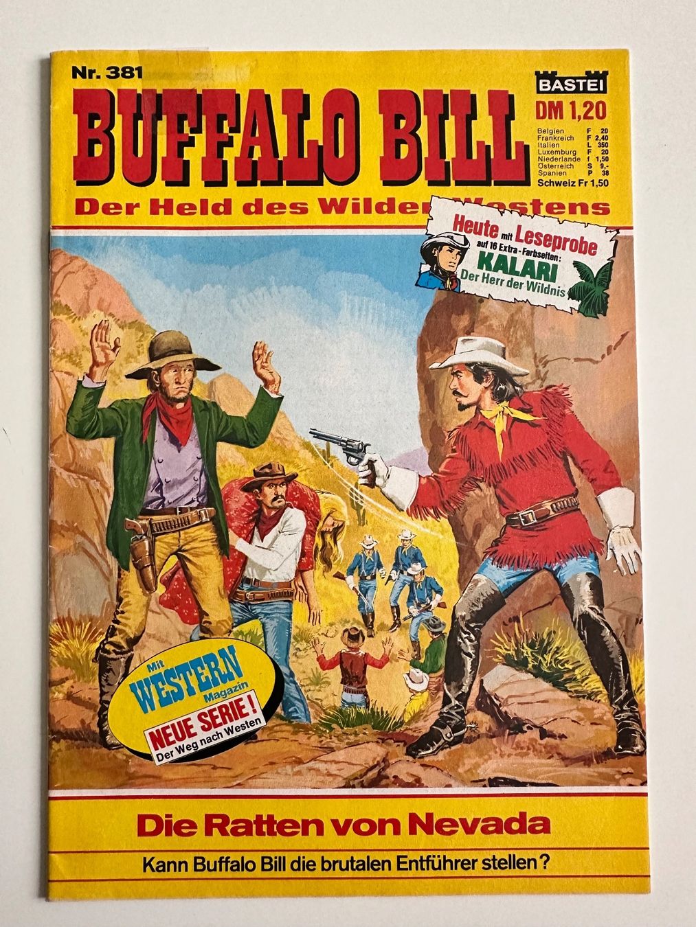Fumetti: BUFFALO BILL NR. 381 - ZUSTAND 2 – Usato da Münsingen venduto da Ganjam