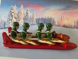 Bobschlitten Sammlerspielzeug 4er.