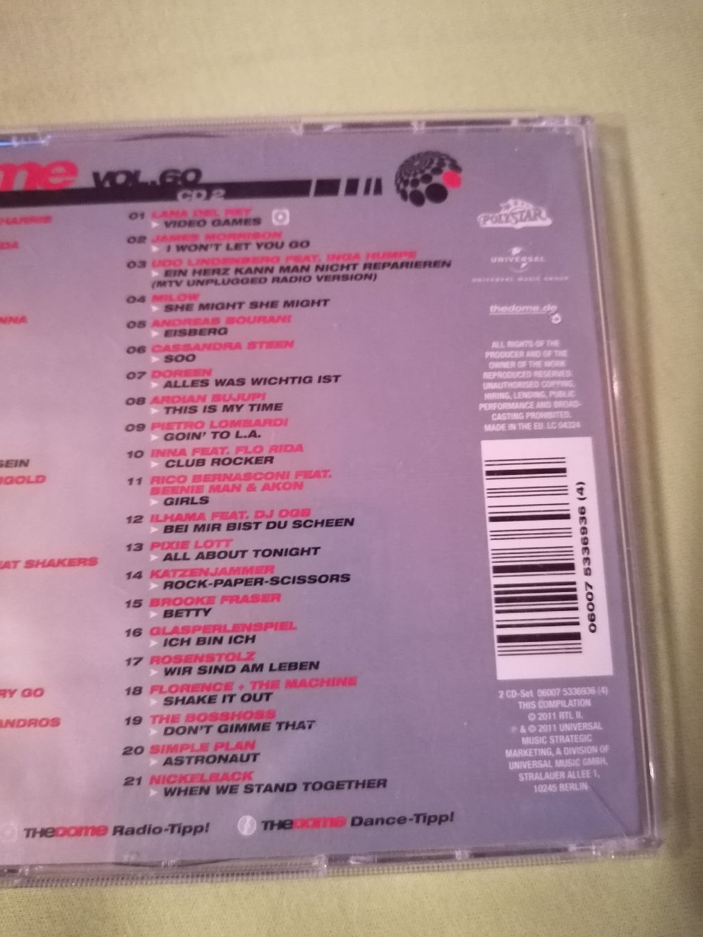CD: The Dome Vol 60 Doppel-CD – Usato da Hägendorf venduto da Fiooo 1
