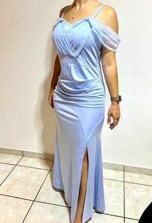 Hellblaues Abendkleid, Grösse M, neuwertig