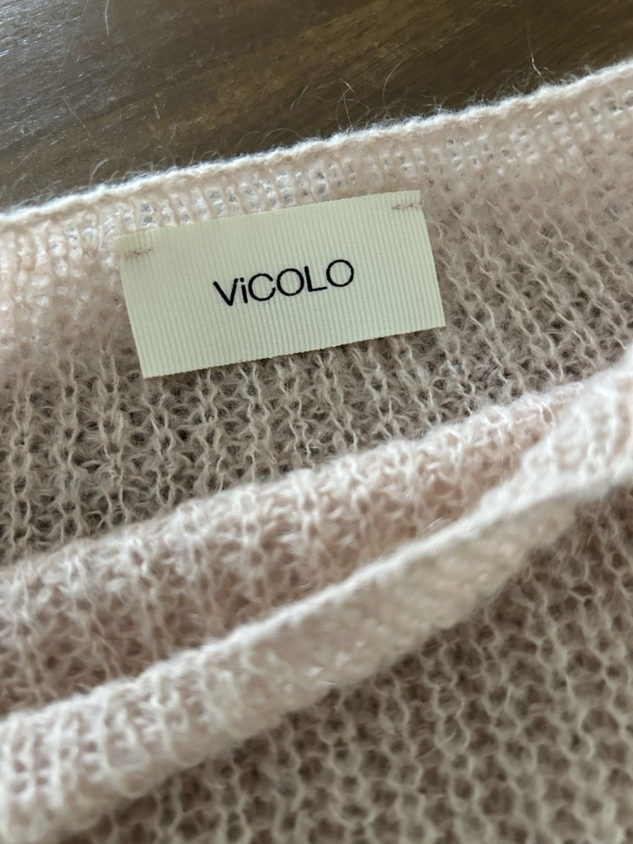 Pullover & Sweatshirts: ViCOLO Strickpullover Mohair Nude-Rosa One Size Cropped – Gebraucht aus Balsthal von LaLiLu77 2
