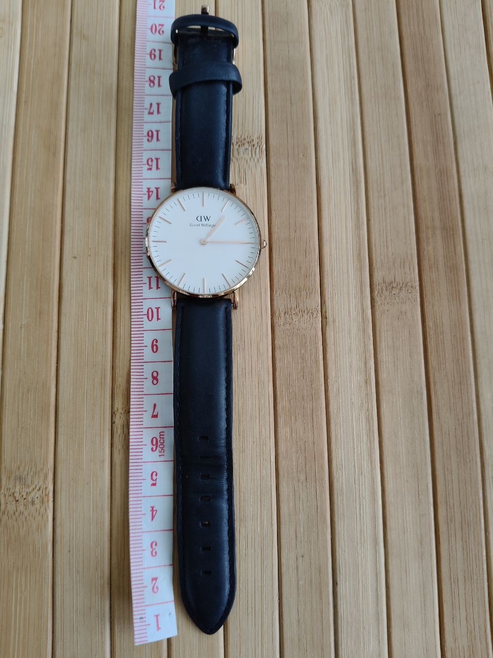 Daniel Wellington Orologi: Daniel Wellington Watch Rosegold White Leather Strap – Usato da Zürich venduto da sha_vw65 1