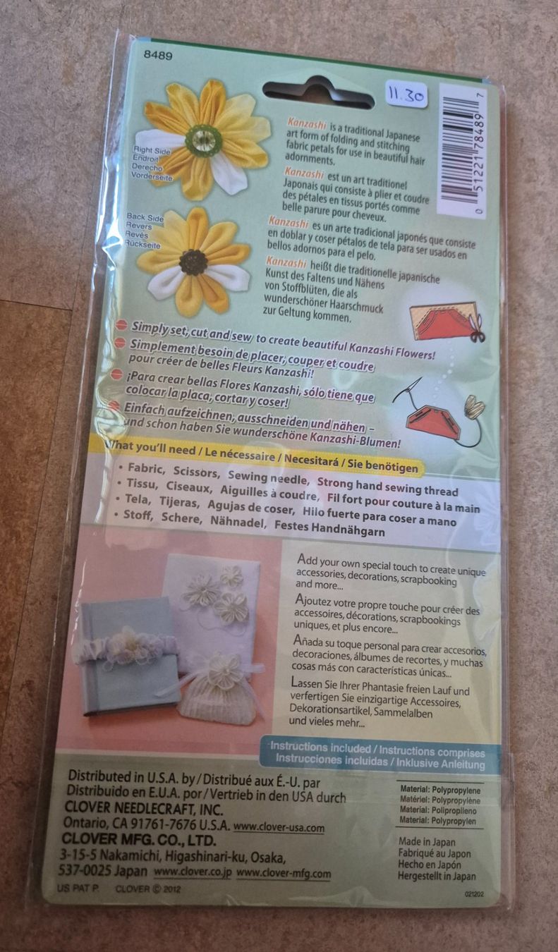 Sciablone: Kanzashi-Blumen Schablone – Nuovo e nell'imballaggio originale da Emmenbrücke venduto da Levira8 1