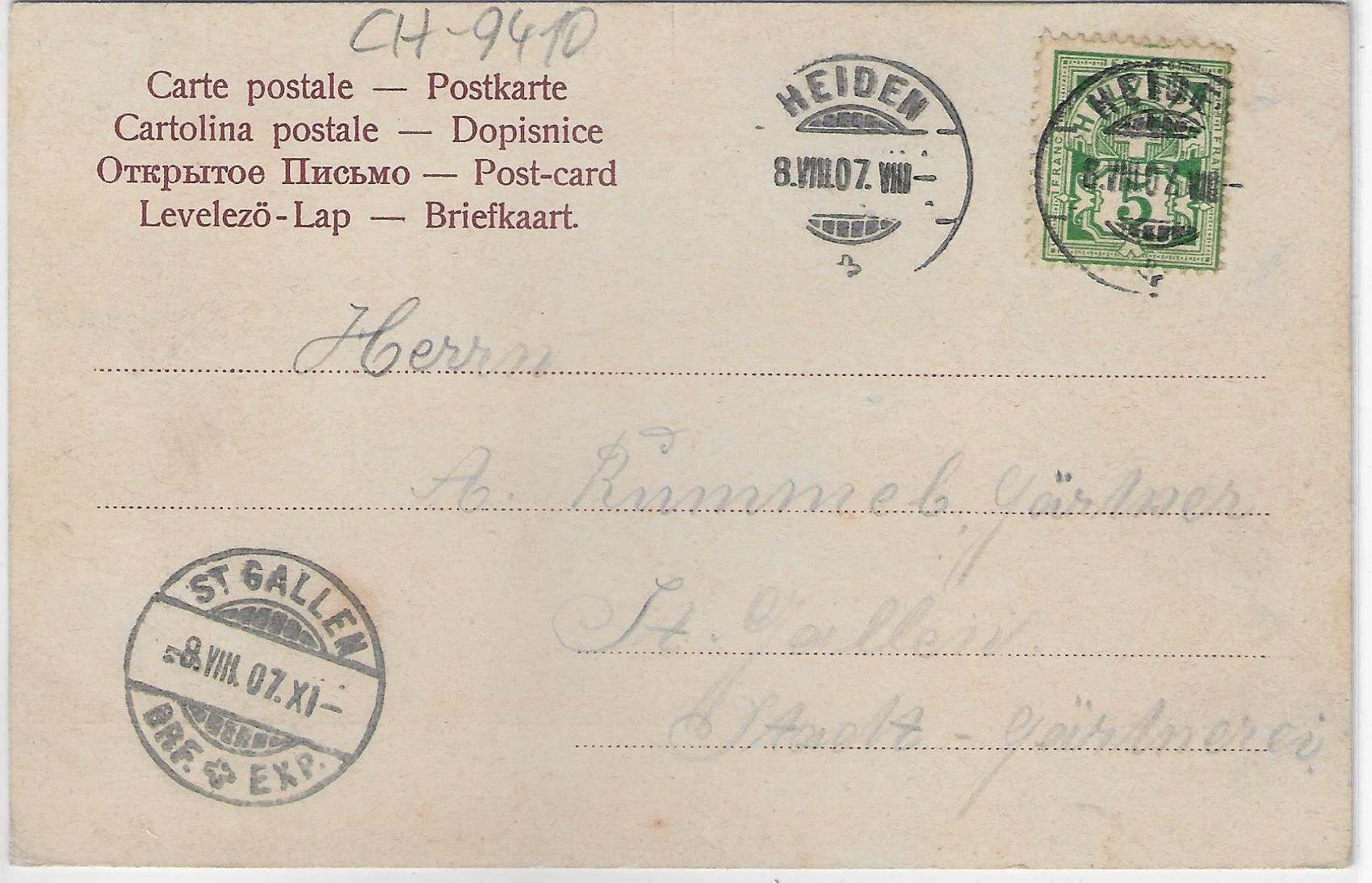 Cartoline postali: Heiden - Wreeden – Usato da Ettingen venduto da Kartenplanet 1