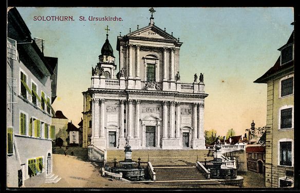 Ansichtskarten: AK Solothurn, St. Ursuskirche – Gebraucht aus Berlin von bartko-reher