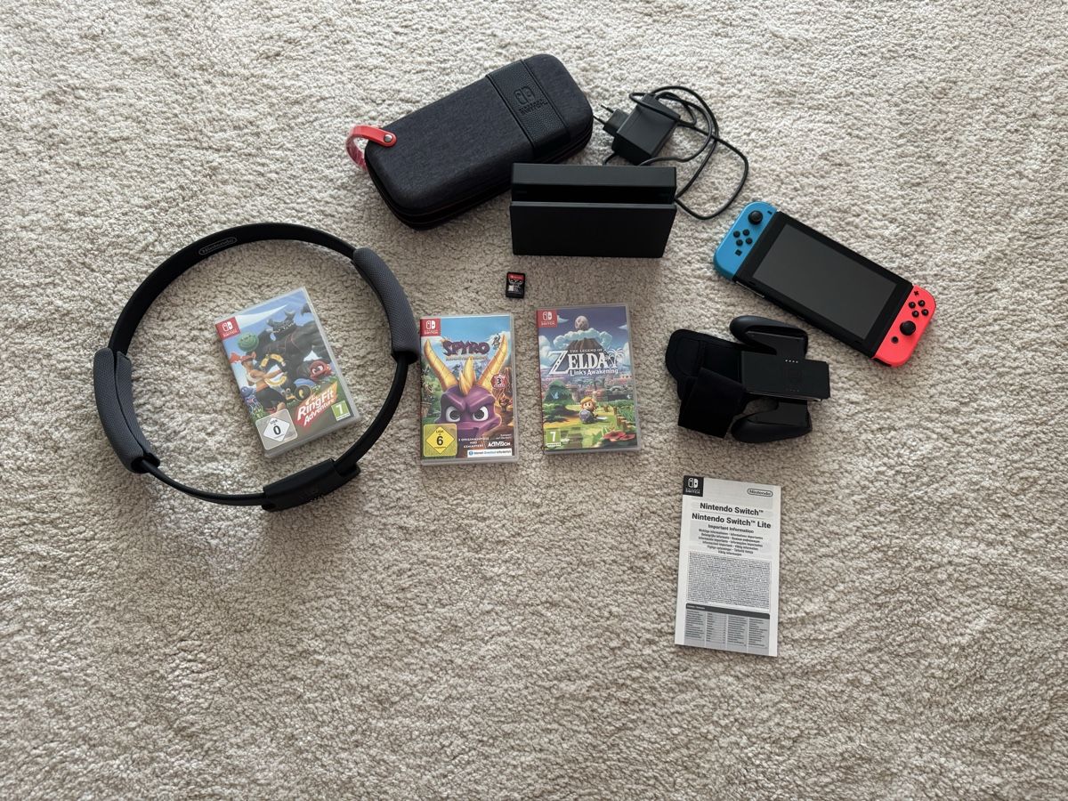 Nintendo Consoles: Nintendo Switch mit Zubehör  – D'occasion à Jona par Sweet01
