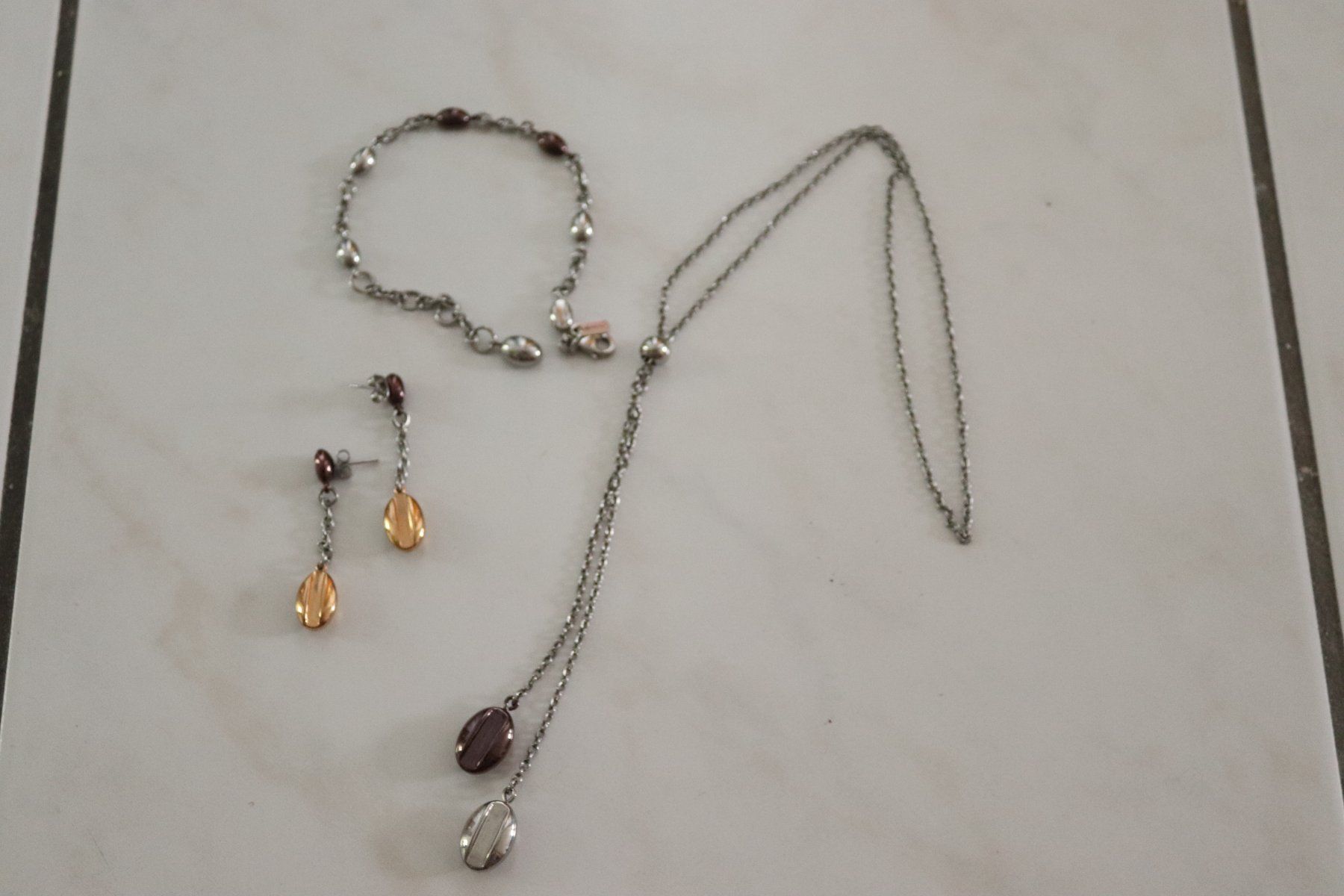 Altri gioielli: Ensemble bijoux collier bracelet boucles occasion – Usato da Biel/Bienne venduto da poison60 3