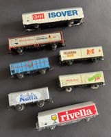 Gedeckte Güterwagen - Konvolut für Bastler (7 Wagen)