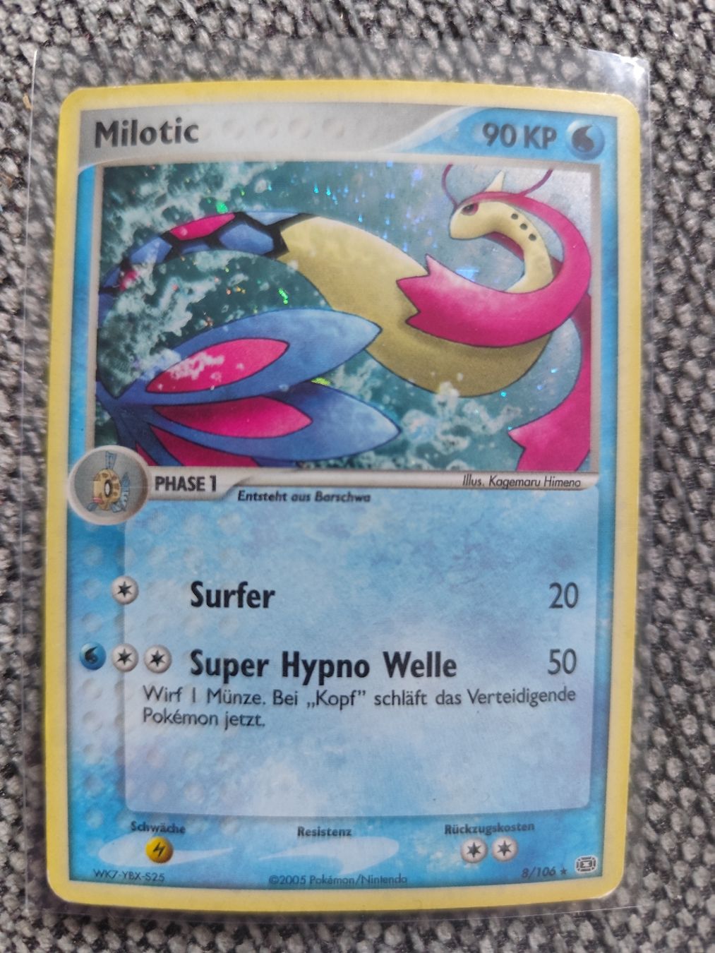 Pokémon Sammelbilder & Trading cards: Milotic Emerald reverse Holo DE – Gebraucht aus Sissach von Akimbaro