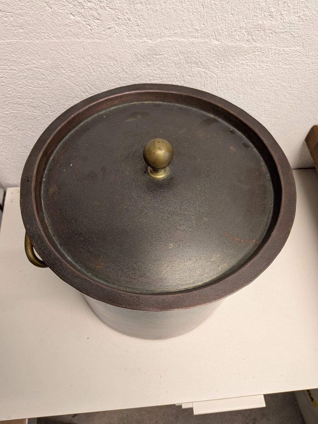 Pentole: Schöner Kupfertopf/Pfanne mit Deckel – Usato da Zürich venduto da Fractal 3