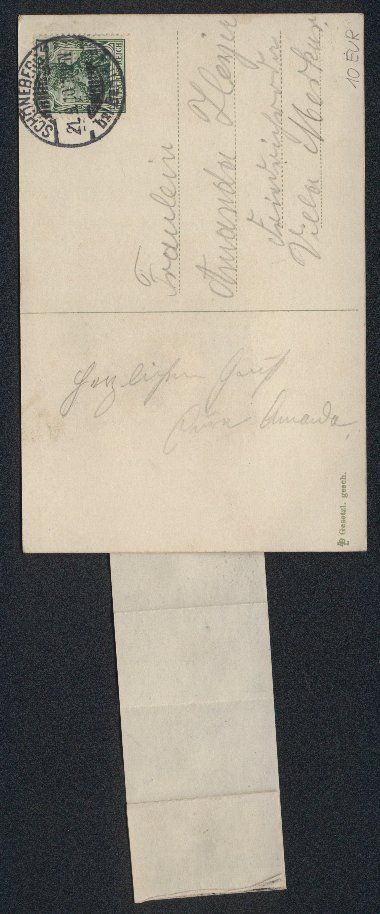 Cartoline postali: Leporello-AK Berlin, Briefträger mit An – Usato da Berlin venduto da bartko-reher 1