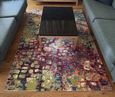 Moderner Teppich, Mehrfarbig, Top Zustand