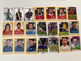 Panini EURO 2012 / 21 stickers: RONALDO, PEPE, KEANE, etc...