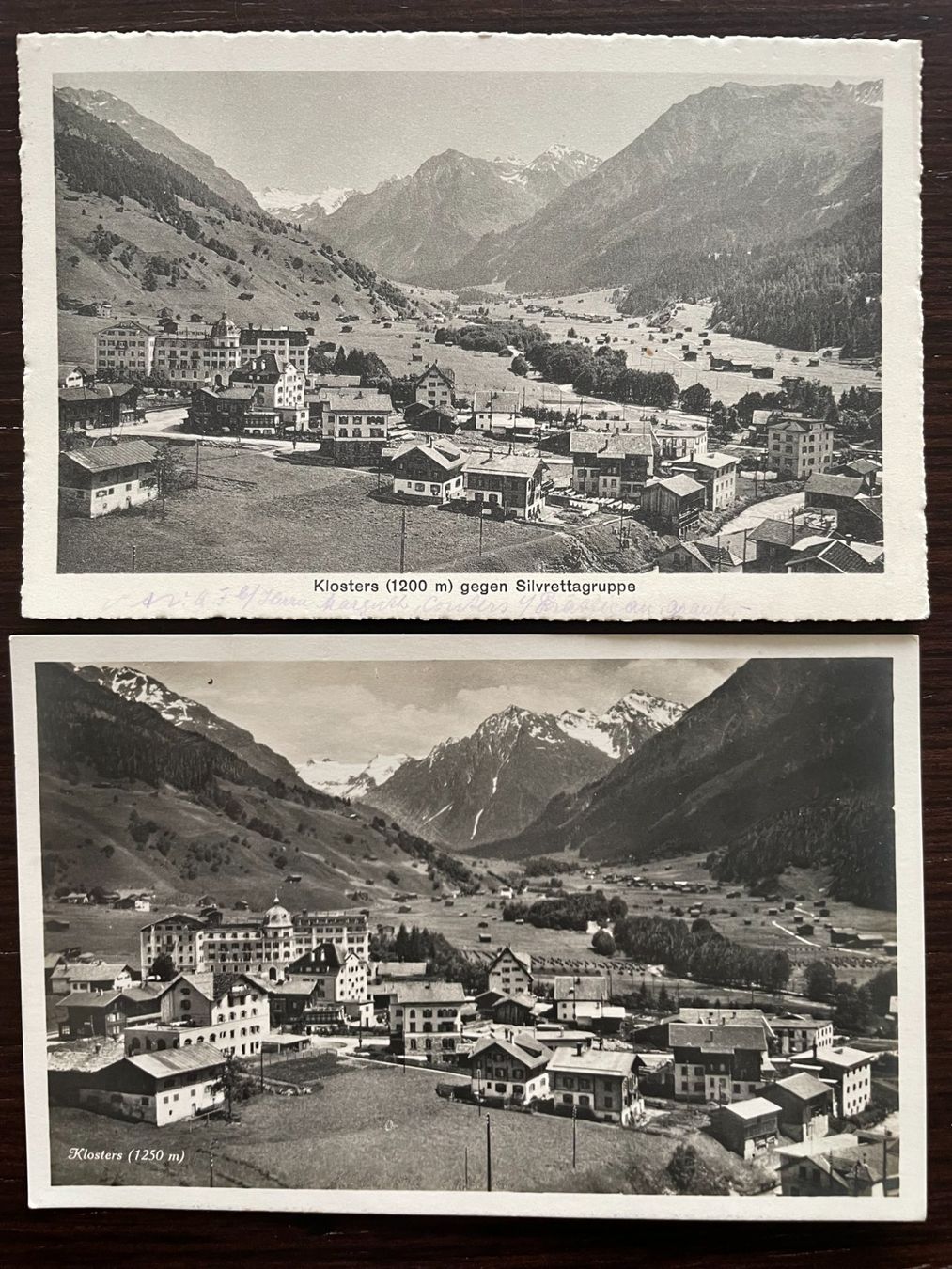 Cartoline postali: KLOSTERS 10 AK mit Silvrettagletscher / Silvrettagruppe – Usato da Wald ZH venduto da TLILEF 5