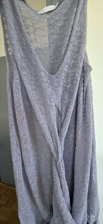 Débardeur long été gris clair Lauren Vidal Taille L