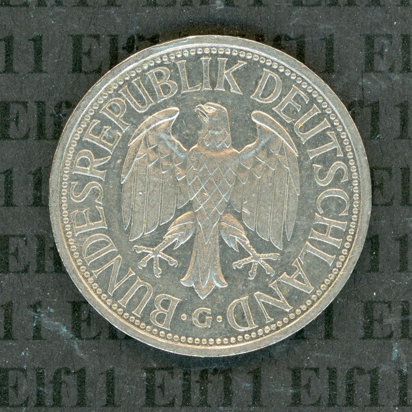Alle Münzen: DEM___1.00 1990G -vz 1 Deutsche Mark – Gebraucht aus Widnau von Elf11 1