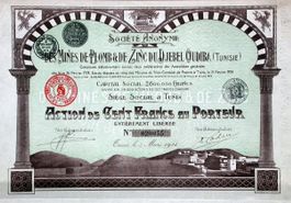 SA des Mines de Plomb & de Zinc du Djebel Oudiba - 1924