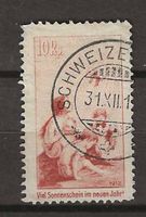 PJ012d - Précurseur Pro Juventute allemand obl.