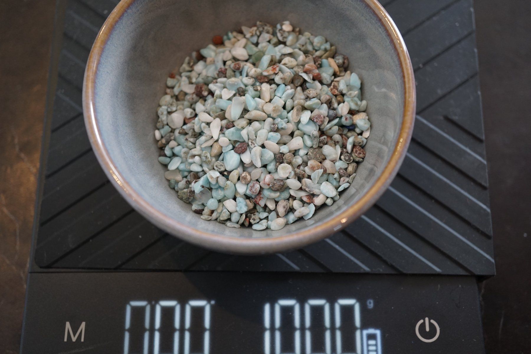 Minerali & Pietre curative: Larimar  /Wassersteine  100g pro gebot    TOPSTONE – Nuovo e nell'imballaggio originale da Eschenbach SG venduto da topstone 5