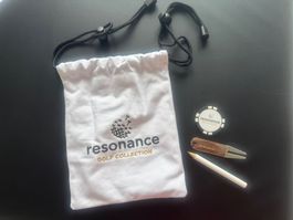 Resonance Golf Set Ballmarker Pitchgabel Bleistift NEU