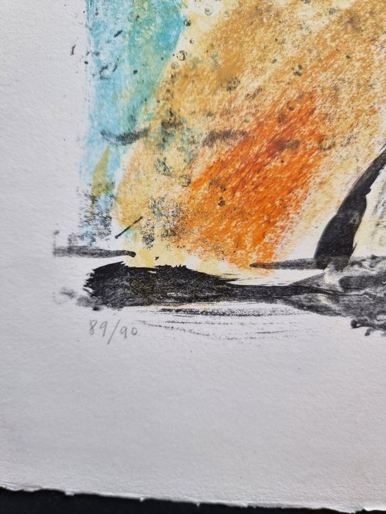 KÜNSTLER ? UNLESERLICH SIGNIERT LITHOGRAPHIE 4