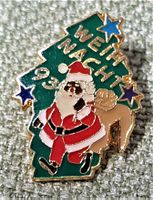 O844 - Pin Weihnachten 93 Weihnachtsmann Santa Clause goldig