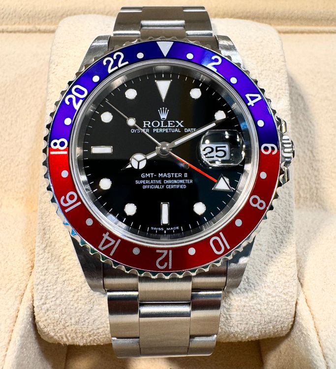 AUKTION AB 1.-!! Rolex GMT Master Pepsi Rectangular (Gebraucht) in ...