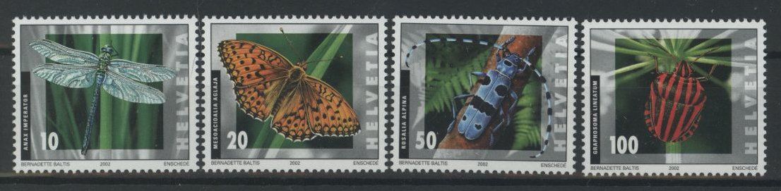 Tous les timbres: 2002, Dauermarken Insekten ** (2) – D'occasion à Willisau par Vollstempel