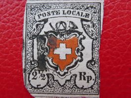 Poste Locale: 14Ib.2.01, STRICH im MARKENBILD, 2500.- Befund