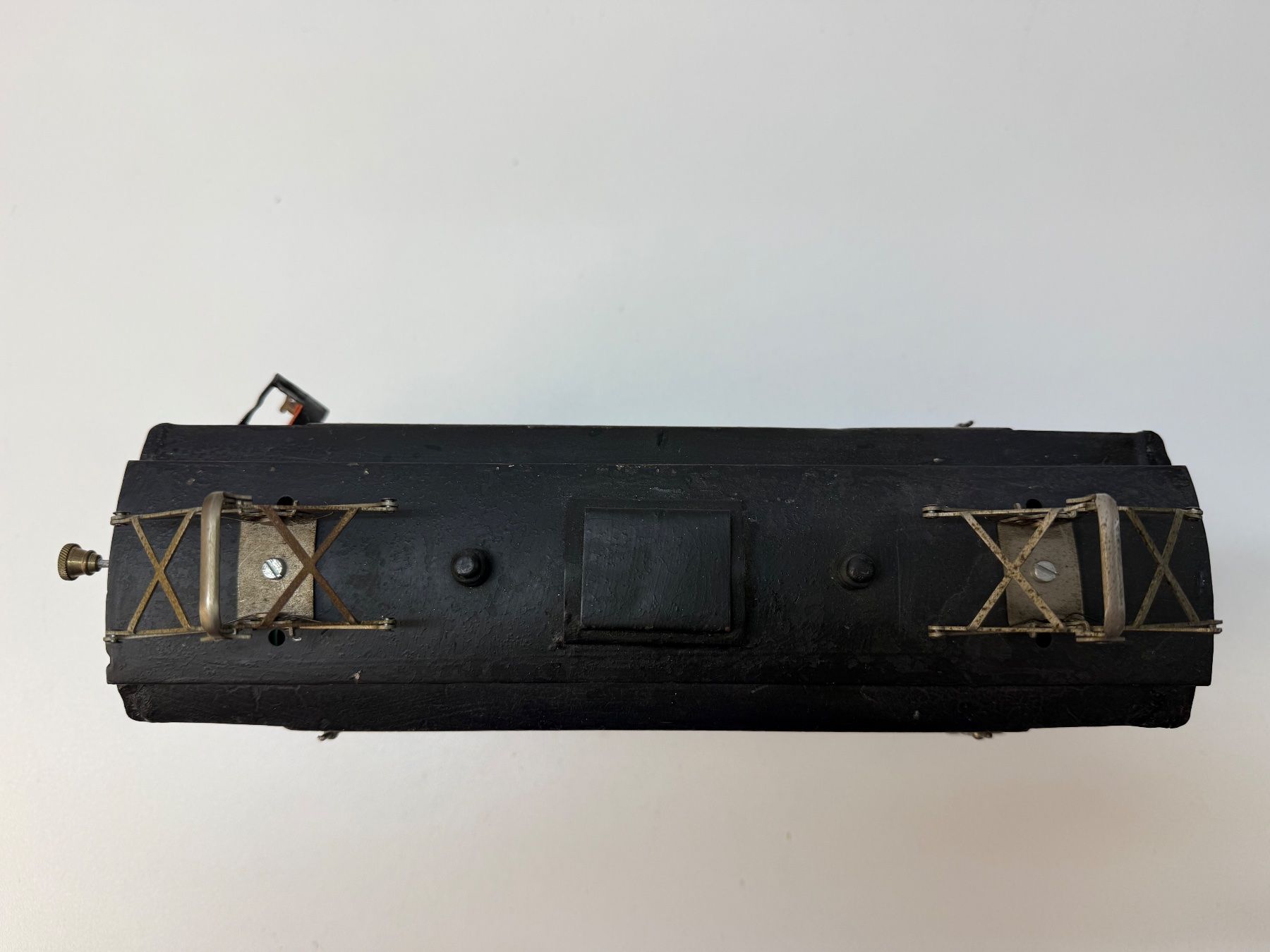 Märklin Modellini di ferrovie: Märklin Spur 1, E-Lok, 2-achsig, braun, Blech – Usato da Hinwil venduto da Johann57 6