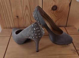 Pumps /High Heels Nieten/Glitzerabsazt,Graceland,Gr.37,NEU