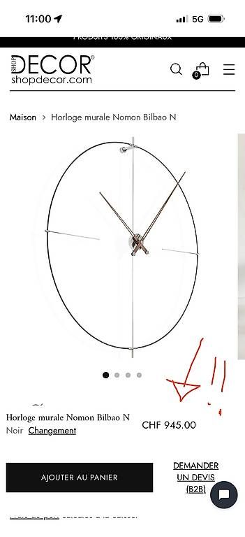 Orologi da terra & Orologi da parete: Horloge murale Nomon Bilbao N – Usato da Lutry venduto da soca_capbag 4